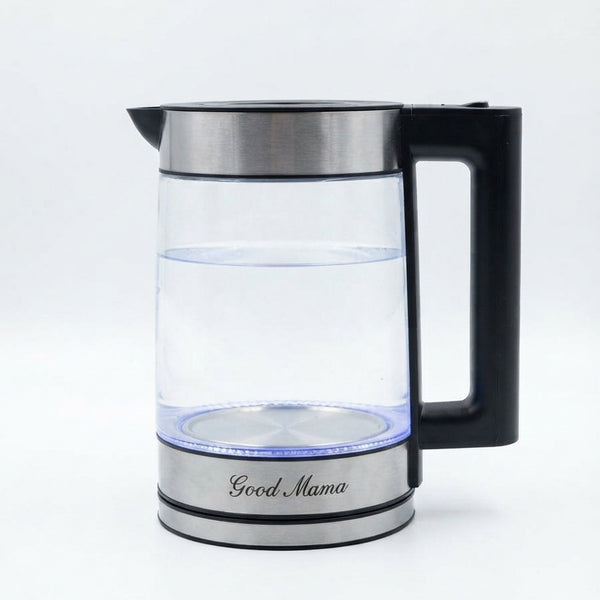 Good Mama GES-K3 1.8L Electric Kettle & Beverage Maker – Clear/Silver