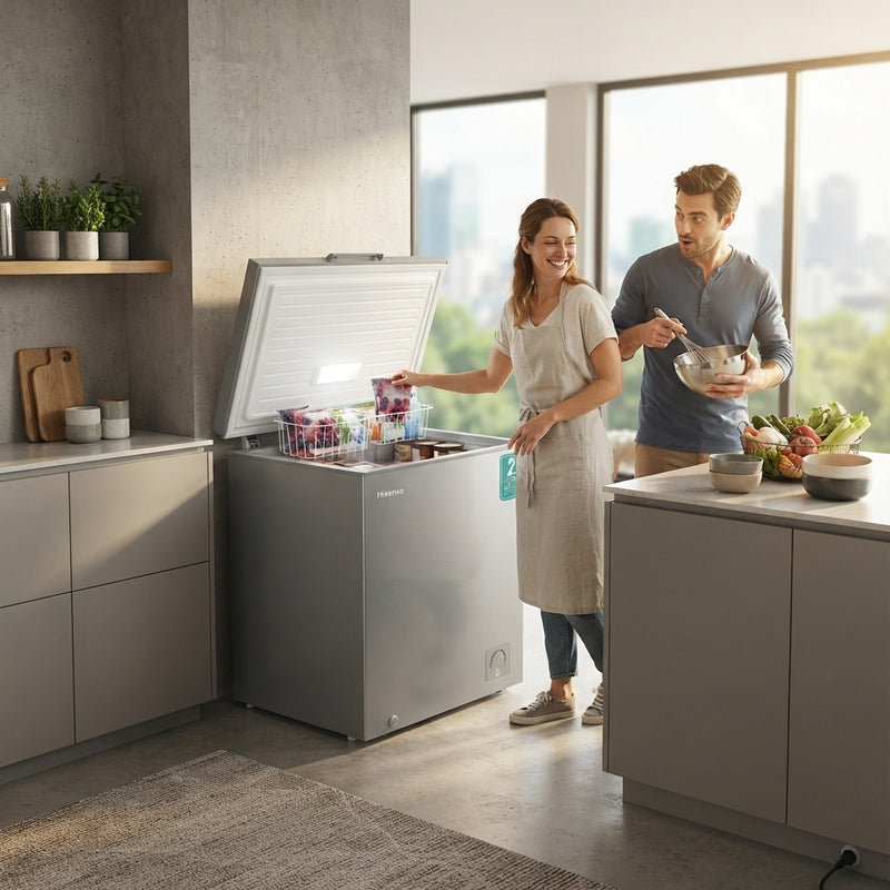 Hisense 95L Chest Freezer H125CFS | Metallic Silver | Multi-Mode Function