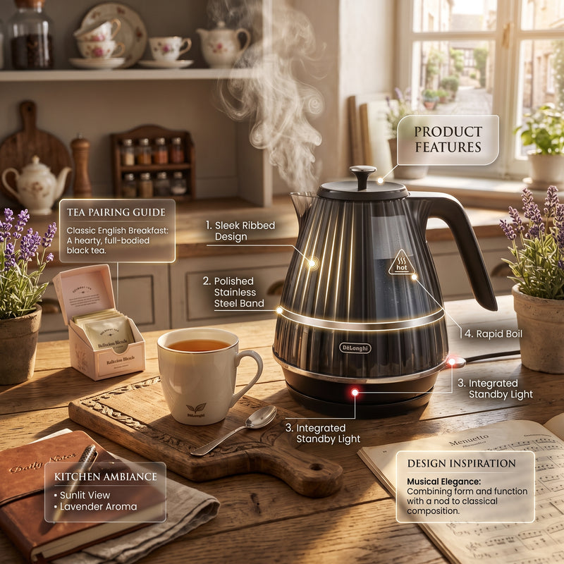 De’Longhi Ballerina 1.7L Cordless Kettle