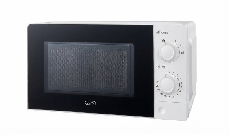 Defy 20L White Manual Microwave Oven | 700W Solo Microwave | DMO384