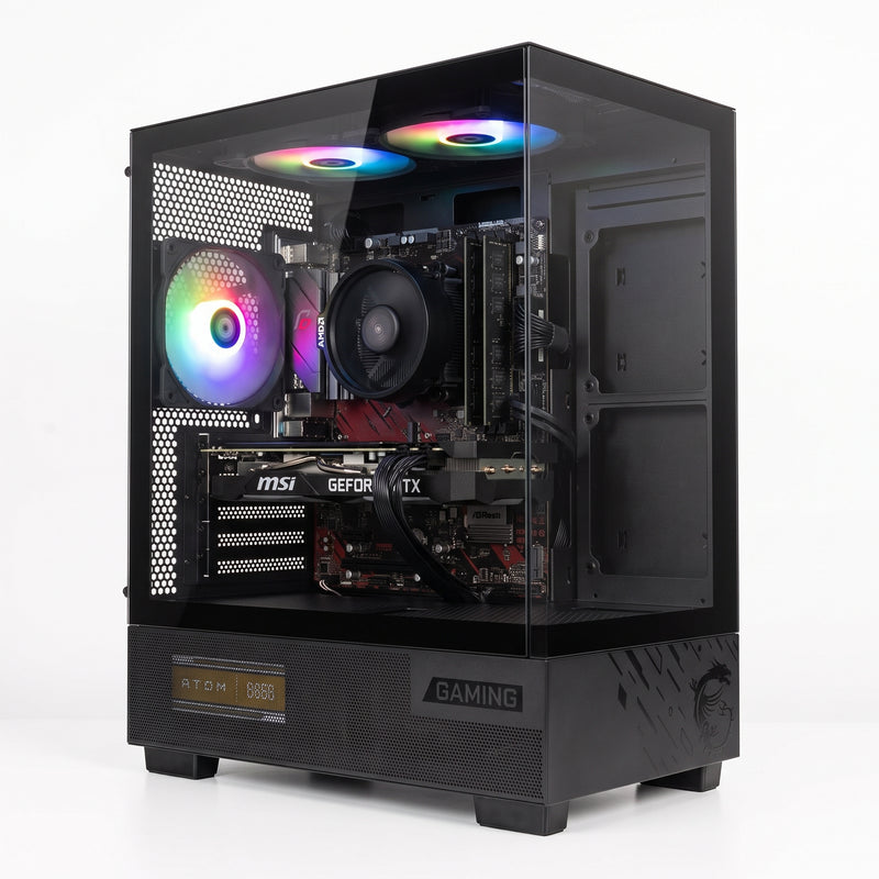 (Pre-Built) Gaming PC RTX 3050, Ryzen 5 5500, 16GB DDR4, 512GB SATA SSD