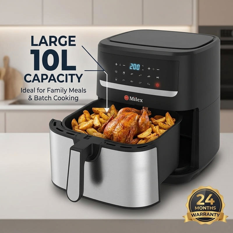 Milex 10L Digital Air Fryer – 1800W