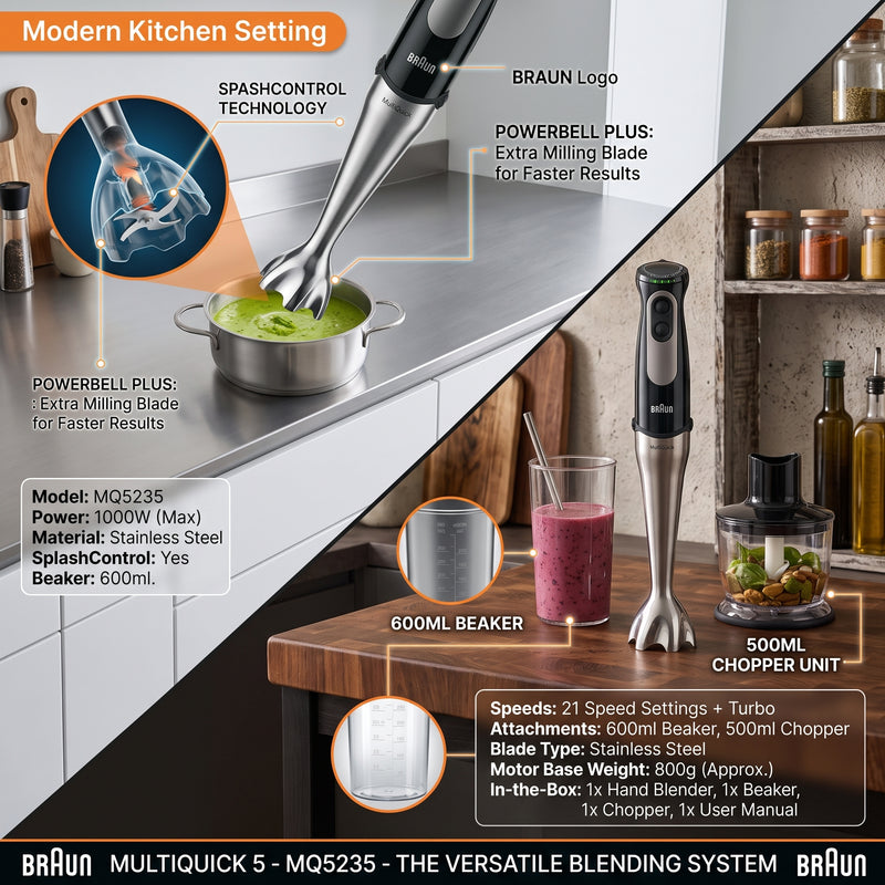 Braun MultiQuick 7 Hand Blender MQ7045X