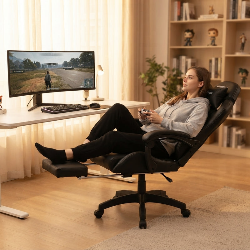 GameTech YT-055 Gaming Chair – Black