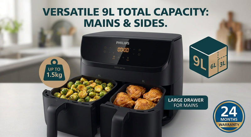 Philips 9L Dual Basket Airfryer NA351/00