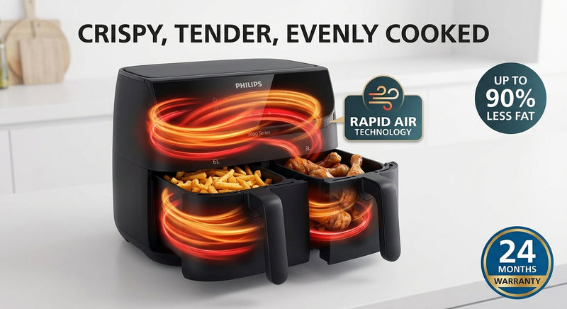 Philips 9L Dual Basket Airfryer NA351/00