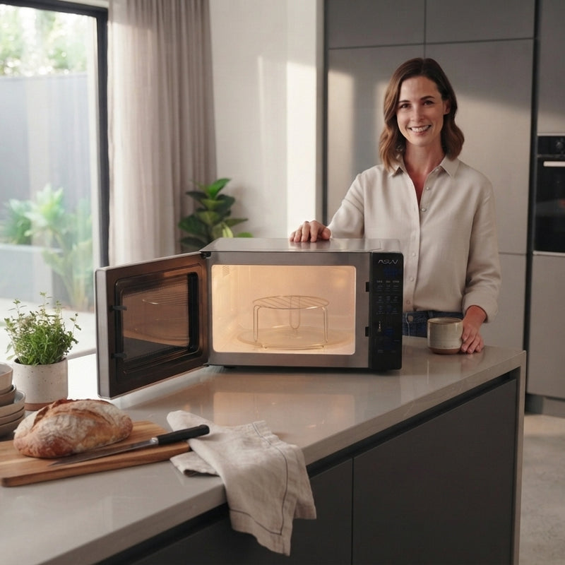Defy 20L Silver Manual Microwave Oven | 700W Solo Microwave | DMO381