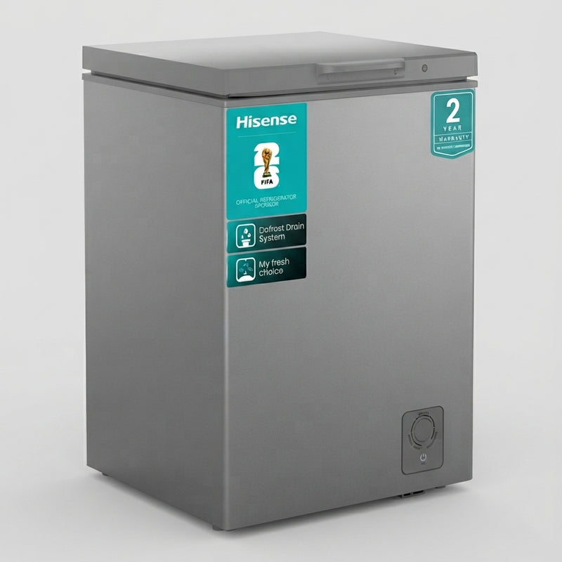 Hisense 95L Chest Freezer H125CFS | Metallic Silver | Multi-Mode Function