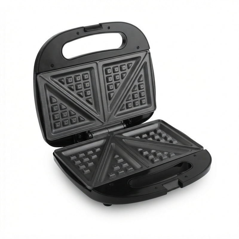 Good Mama GES-E4 3-in-1 Sandwich Maker, Waffle & Grill with Interchangeable Non-Stick Plates – 1000W