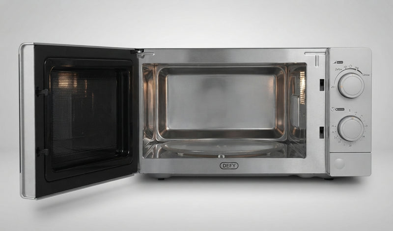 Defy 20L Silver Manual Microwave Oven | 700W Solo Microwave | DMO381