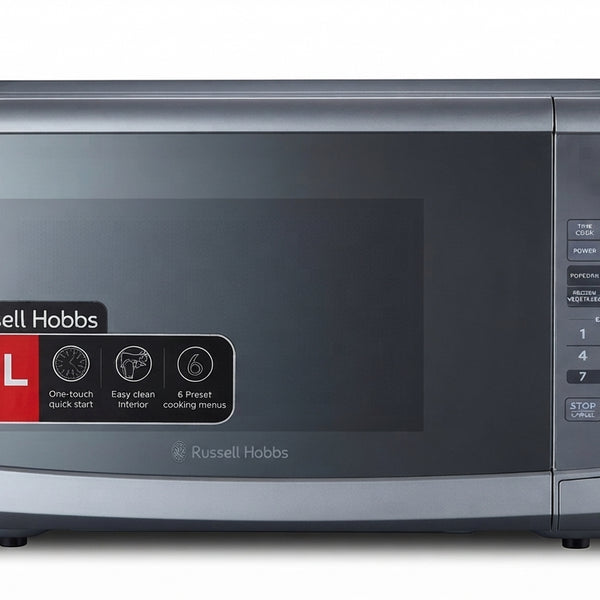 Russell Hobbs 30L Silver Electronic Microwave 900W | RHEM30LN