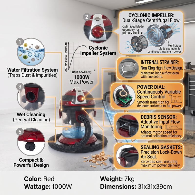 Genesis Hydrovac Compact Water Filtration Vacuum