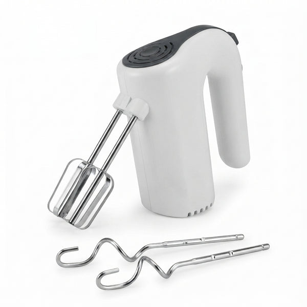 GES-B5 R109 Electric Hand Mixer with Beaters & Dough Hooks – White
