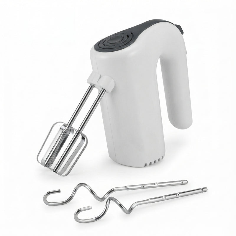 GES-B5 R109 Electric Hand Mixer with Beaters & Dough Hooks – White