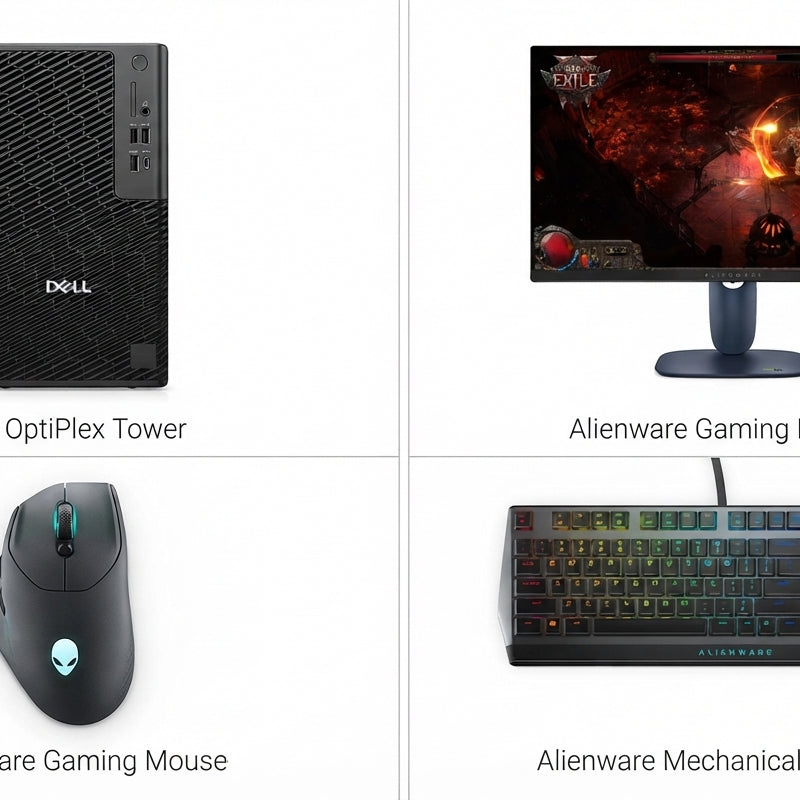 Dell Pro Precision 7 T1 Core Ultra 7 Gaming Bundle with NVIDIA RTX A1000, 27-inch QHD 180Hz Monitor, Alienware Keyboard and Wireless Mouse
