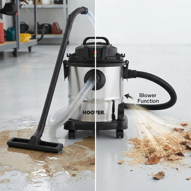 Hoover 20L Stainless Steel Wet & Dry Vacuum