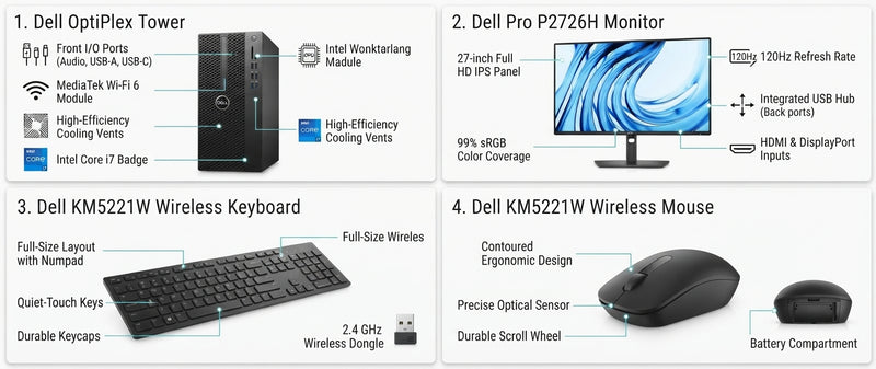 Dell Pro Work Bundle i7-14700 16GB 512GB SSD 27