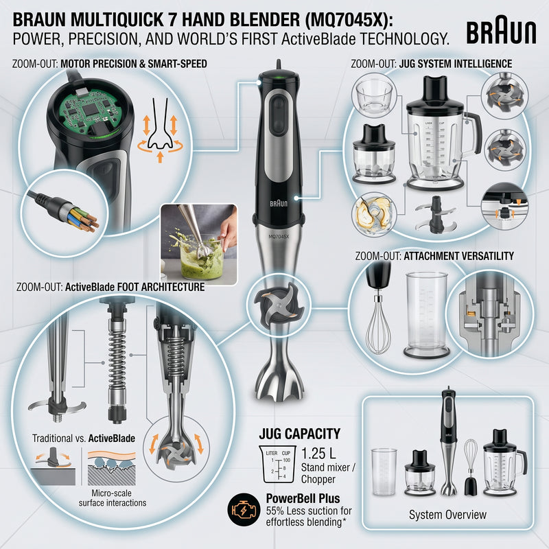 Braun MultiQuick 7 Hand Blender MQ7045X