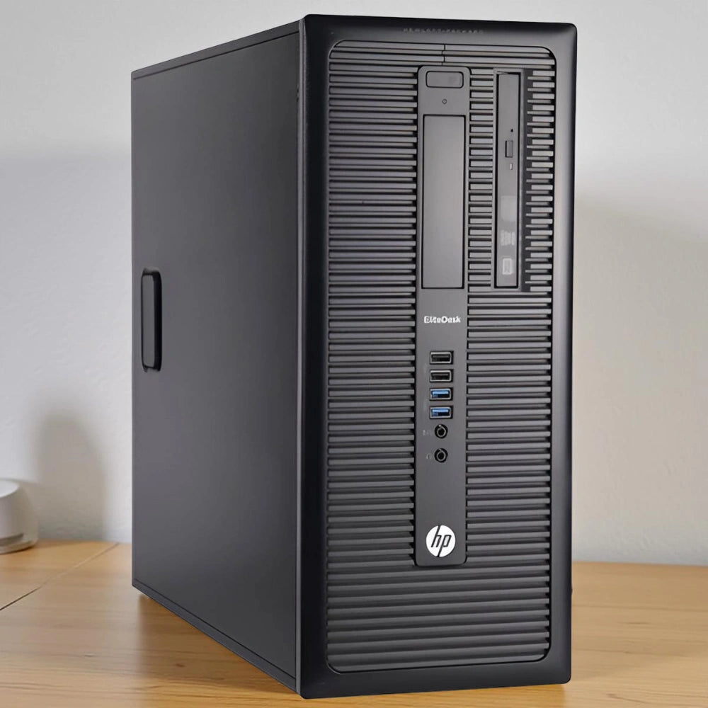 Certified Refurbished HP EliteDesk 800 G1 Tower – Intel Core i7 4th Gen | 8GB RAM | 256GB SSD | 22″ Monitor Fullset