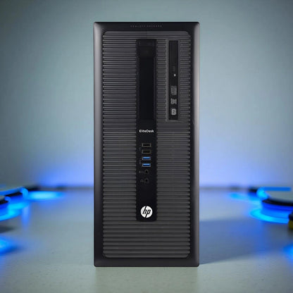 Certified Refurbished HP EliteDesk 800 G1 Tower – Intel Core i7 4th Gen | 8GB RAM | 256GB SSD | 22″ Monitor Fullset