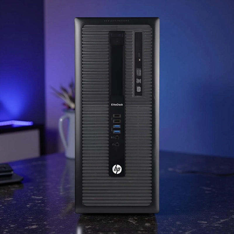 Certified Refurbished HP EliteDesk 800 G1 Tower – Intel Core i7 4th Gen | 16GB RAM | 512GB SSD | 22″ Monitor Fullset