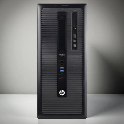 Certified Refurbished HP EliteDesk 800 G1 Tower – Intel Core i7 4th Gen | 8GB RAM | 256GB SSD | 22″ Monitor Fullset