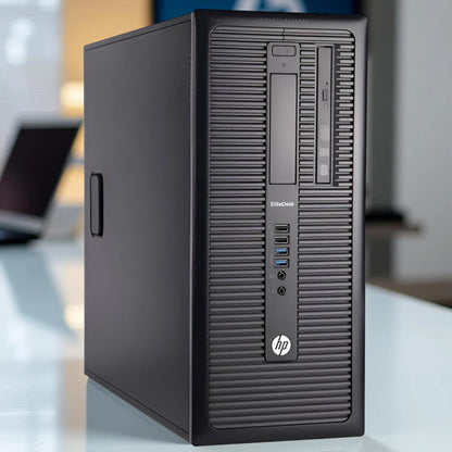 Certified Refurbished HP EliteDesk 800 G1 Tower – Intel Core i7 4th Gen | 8GB RAM | 256GB SSD | 22″ Monitor Fullset
