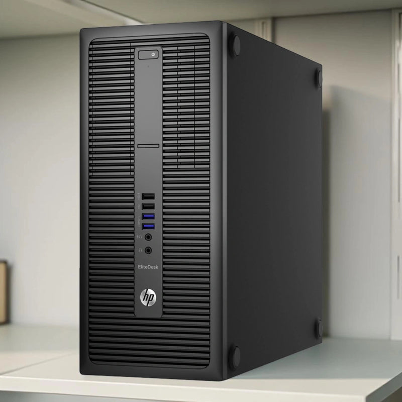 Certified Refurbished HP EliteDesk 800 G2 Tower – Intel Core i7 6th Gen | 8GB RAM | 256GB SSD
