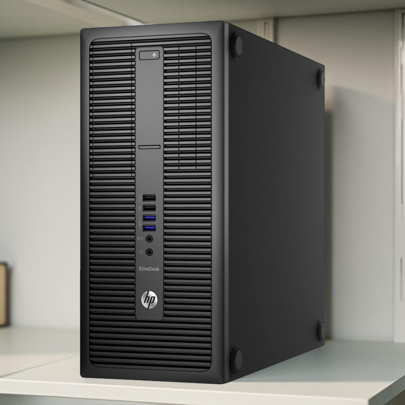 Certified Refurbished HP EliteDesk 800 G2 Tower – Intel Core i7 6th Gen | 8GB RAM | 256GB SSD
