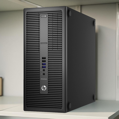 Certified Refurbished HP EliteDesk 800 G2 Tower – Intel Core i7 6th Gen | 8GB RAM | 256GB SSD