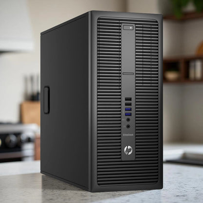 Certified Refurbished HP EliteDesk 800 G2 Tower – Intel Core i7 6th Gen | 16GB RAM | 512GB SSD | 22″ Monitor Full Set