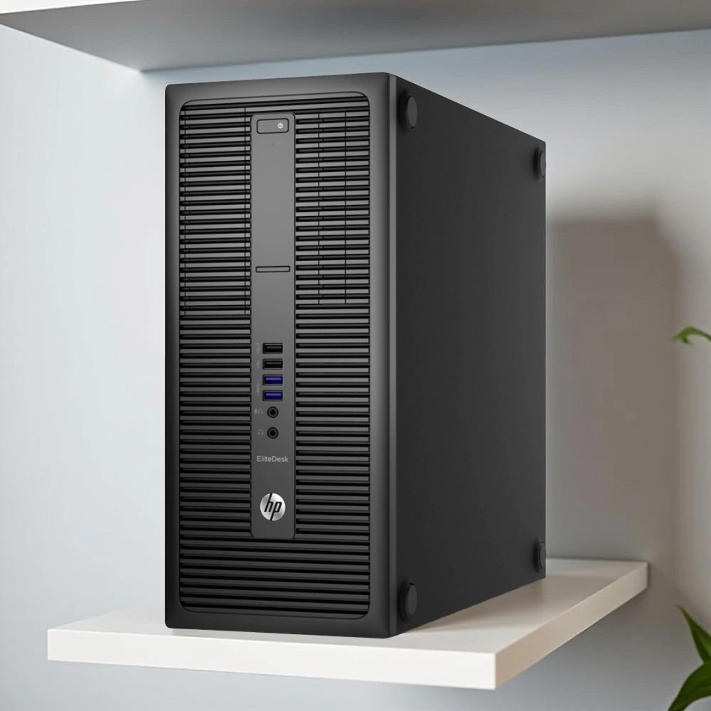Certified Refurbished HP EliteDesk 800 G2 Tower – Intel Core i7 6th Gen | 16GB RAM | 512GB SSD | 22″ Monitor Full Set