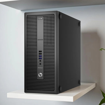 Certified Refurbished HP EliteDesk 800 G2 Tower – Intel Core i7 6th Gen | 16GB RAM | 512GB SSD | 22″ Monitor Full Set