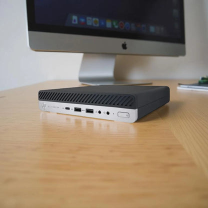 Certified Refurbished HP ProDesk 800 G5 Mini – Intel Core i5 9th Gen | 8GB RAM | 256GB SSD | 22″ Monitor Fullset