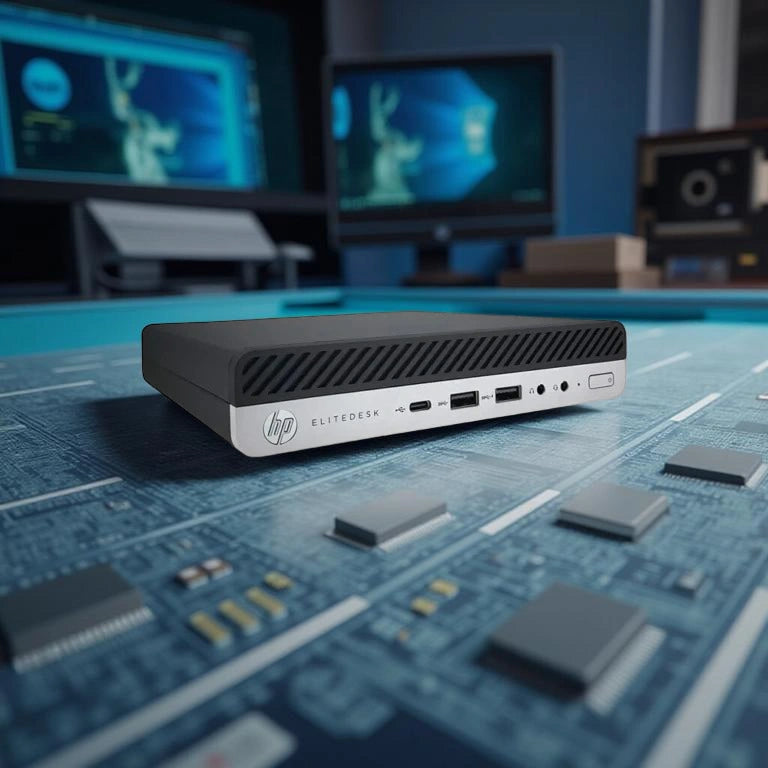 Certified Refurbished HP ProDesk 800 G5 Mini – Intel Core i5 9th Gen | 8GB RAM | 256GB SSD | 22″ Monitor Fullset