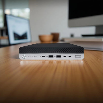 Certified Refurbished HP ProDesk 800 G5 Mini – Intel Core i5 9th Gen | 8GB RAM | 256GB SSD | 22″ Monitor Full Set