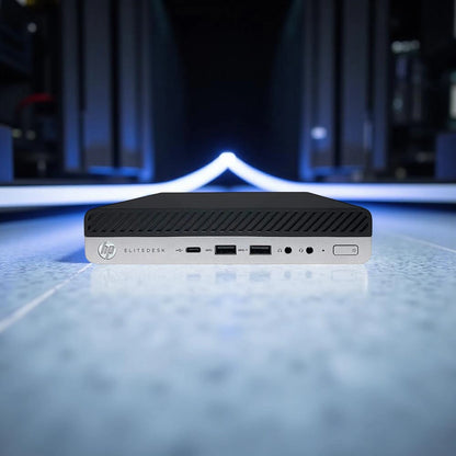 Certified Refurbished HP ProDesk 800 G5 Mini – Intel Core i5 9th Gen | 8GB RAM | 256GB SSD | 22″ Monitor Fullset