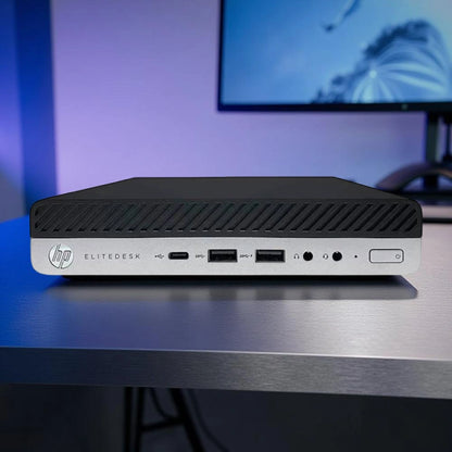 Certified Refurbished HP ProDesk 800 G5 Mini – Intel Core i5 9th Gen | 16GB RAM | 512GB SSD | 22″ Monitor Fullset