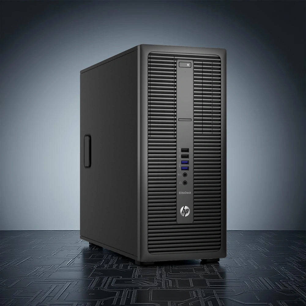 Certified Refurbished HP EliteDesk 800 G2 Tower – Intel Core i7 6th Gen | 8GB RAM | 256GB SSD | 22″ Monitor Fullset