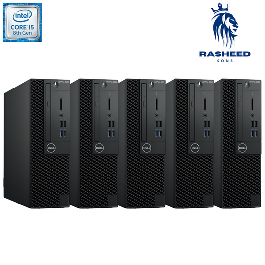 Certified Pre-Owned  Dell OptiPlex 3060 SFF – Intel Core i5 8th Gen, 8GB Ram, 256GB SSD - Pack of 5