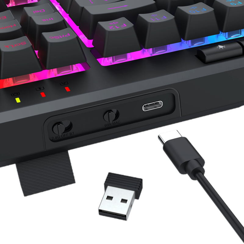 Redragon K516 Pro Shiva RGB Wireless Membrane Gaming Keyboard