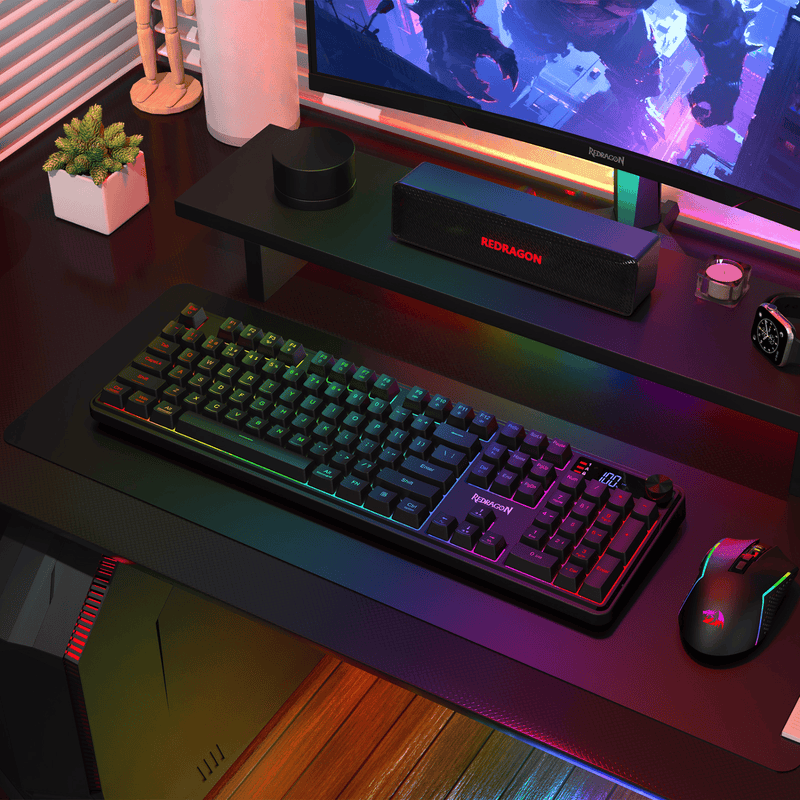 Redragon RM104 Pro Volcano RGB Wireless Membrane Gaming Keyboard