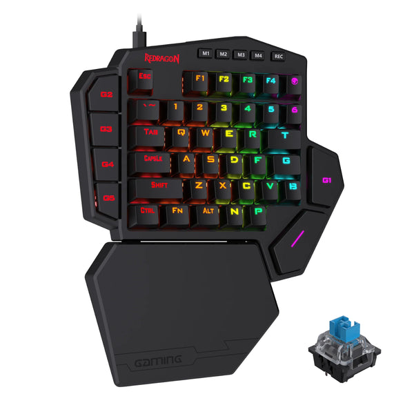 Redragon K585 Pro Diti Elite One-Handed RGB Wireless Mechanical Gaming Keyboard