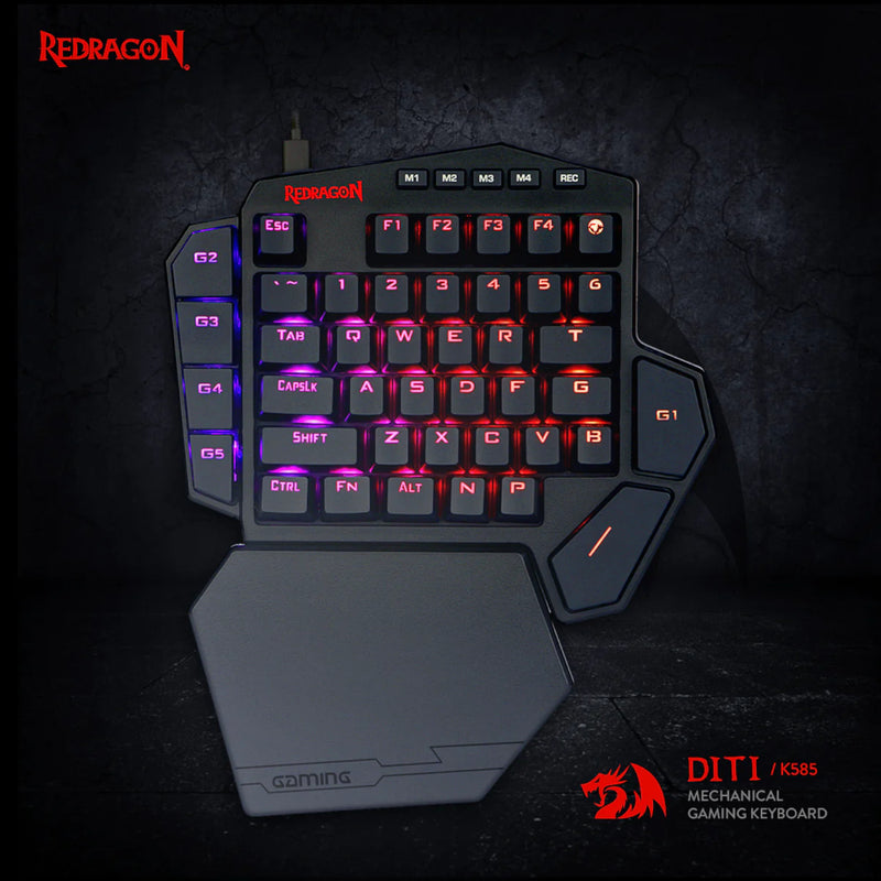 Redragon K585 Pro Diti Elite One-Handed RGB Wireless Mechanical Gaming Keyboard