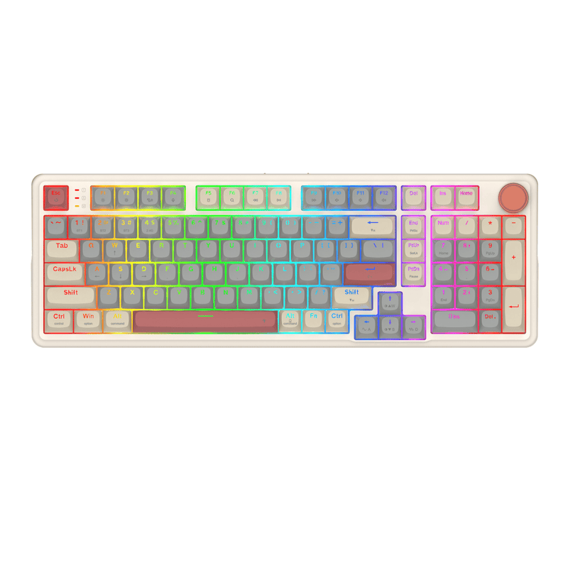 Redragon K768 Eisa 100 Retro RGB Wireless Mechanical Gaming Keyboard