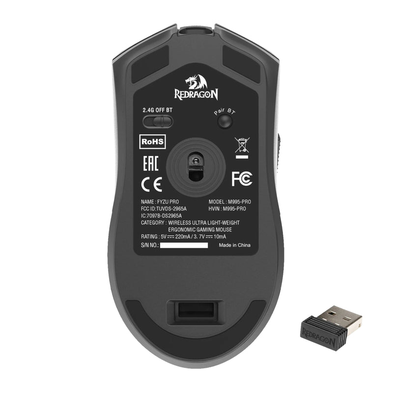 Redragon M995 Pro Fyzu Tri-Mode Wireless Gaming Mouse