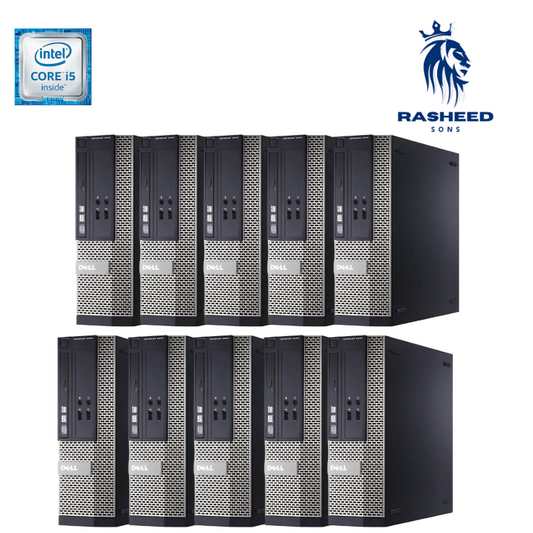 Certified Pre-Owned Dell OptiPlex 3010 - Intel Core i5 3rd Gen, 8GB RAM, 256GB SSD - SFF Desktop - Pack of 10