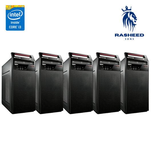 Certified Pre-Owned Lenovo ThinkCentre E73 - Intel Core i3 8GB 256SSD Tower - Pack of 5