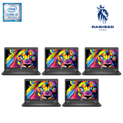 Pack of 5 Certified Pre-Owned Dell Latitude 5480 Notebooks – Intel i5 7th Gen, 8GB RAM, 256GB SSD - Pack Of 5