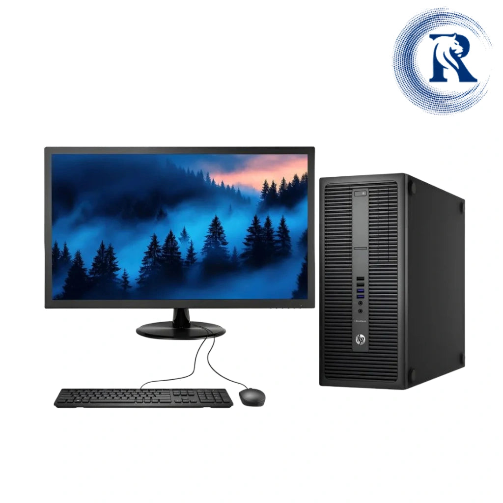 Certified Refurbished HP EliteDesk 800 G2 Tower – Intel Core i7 6th Gen | 8GB RAM | 256GB SSD | 22″ Monitor Fullset